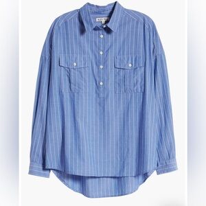Alex Mill Stripe Oversize Popover Shirt in medium